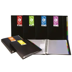 Carpeta A4 PP 40 fundas extraíbles color negro opaco In and Out<Grafoplas Discount