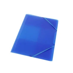 Carpeta cuarto PP azul flúo con solapas<Carchivo