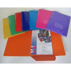 Carpeta folio de cartón verde con solapas<Saro New