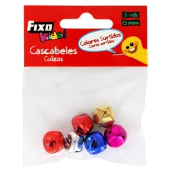 Cascabeles de metal 6 unidades de colores<Grafoplas Sale