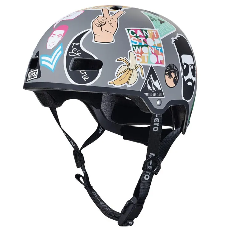 Casco sticker talla M con Led trasera<Micro Best