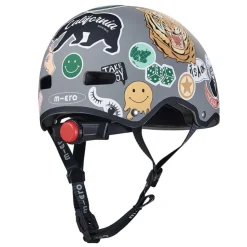 Casco sticker talla M con Led trasera<Micro Best