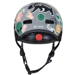 Casco sticker talla M con Led trasera<Micro Best