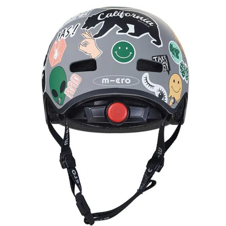Casco sticker talla M con Led trasera<Micro Best