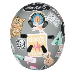 Casco sticker talla M con Led trasera<Micro Best