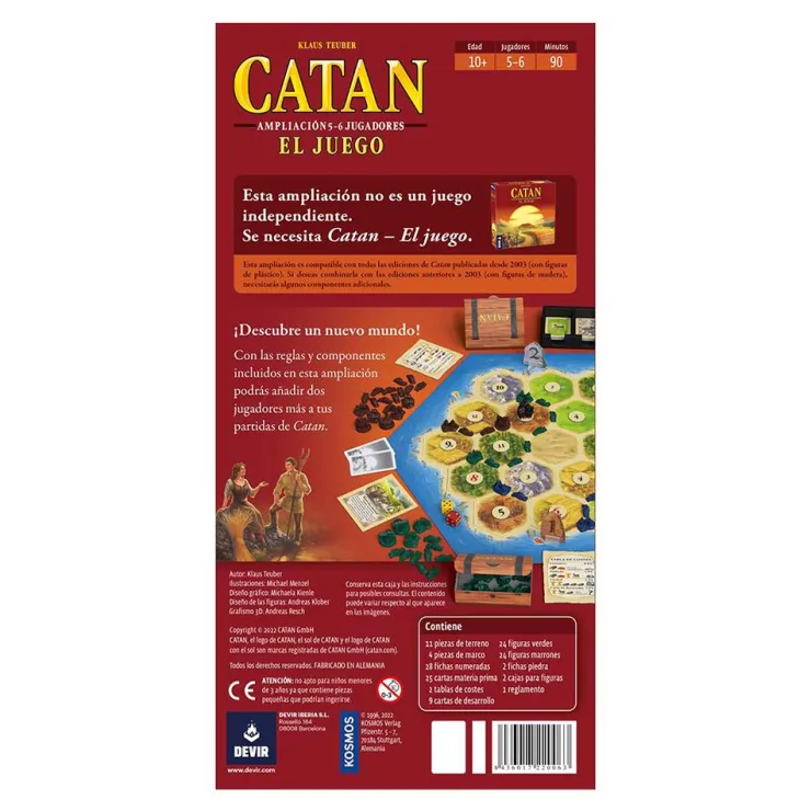 Catán expansión 5-6 jugadores<Devir Sale
