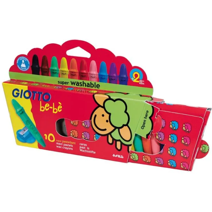 Cera be-bé 10 colores con alápiz Giotto<Fila Clearance