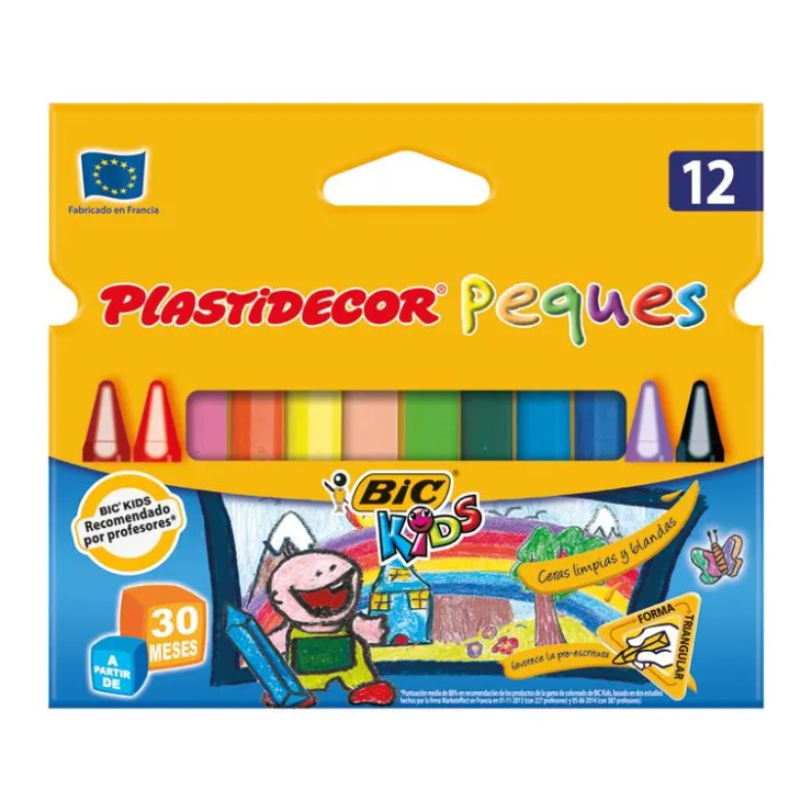 Cera peques 12 colores<Plastidecor Outlet