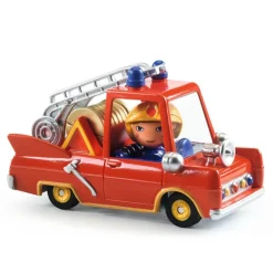 Coche metal bomberos Crazy Motors Little Fire Truck escala 1:43<Djeco Hot