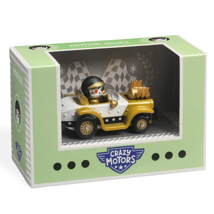 Coche metal Motor Skull Crazy Motors escala 1:43<Djeco