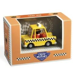 Coche metal Taxi Joe Crazy Motors escala 1:43<Djeco Sale