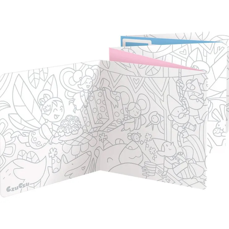 Colorea y aprende con hadas, cuadernos para colorear extra largos<Banana Panda Sale