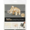 Construcción de madera para ensamblar mamut 3D<Creativ Company