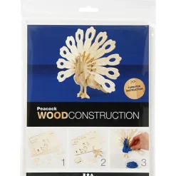 Construcción de madera para ensamblar pavo real 3D<Creativ Company Best
