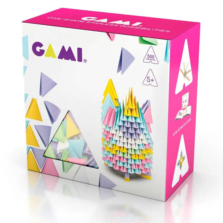 Construcción Pink figuras 3D 500 piezas<Gami