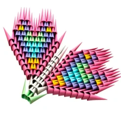 Construcción Pink figuras 3D 500 piezas<Gami