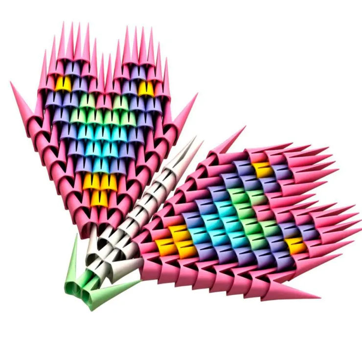 Construcción Pink figuras 3D 500 piezas<Gami