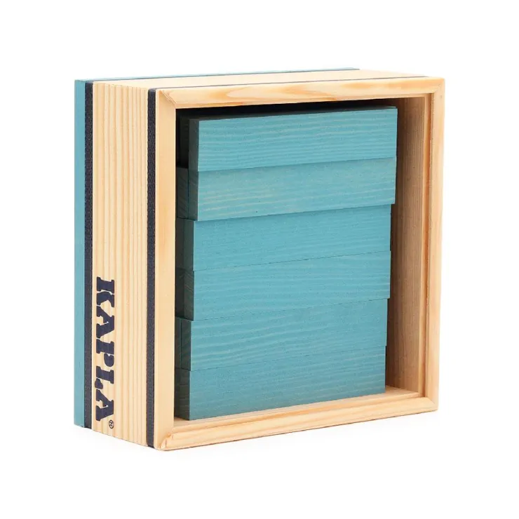 Construcción caja 40 piezas azul claro<Kapla Sale