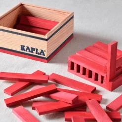 Construcción caja 40 piezas rojo<Kapla Online