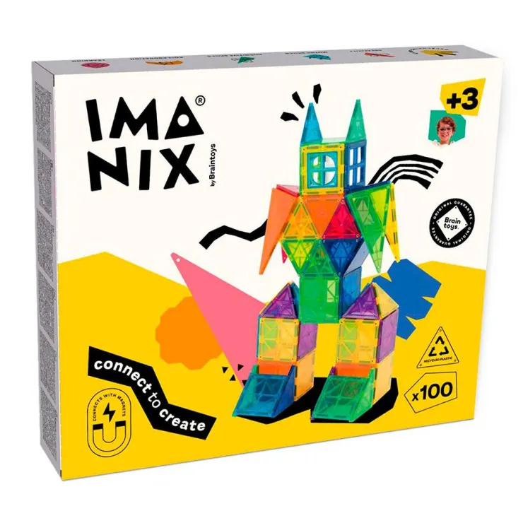 Construcción magnética 100 piezas Imanix<Imanix by Braintoys Hot