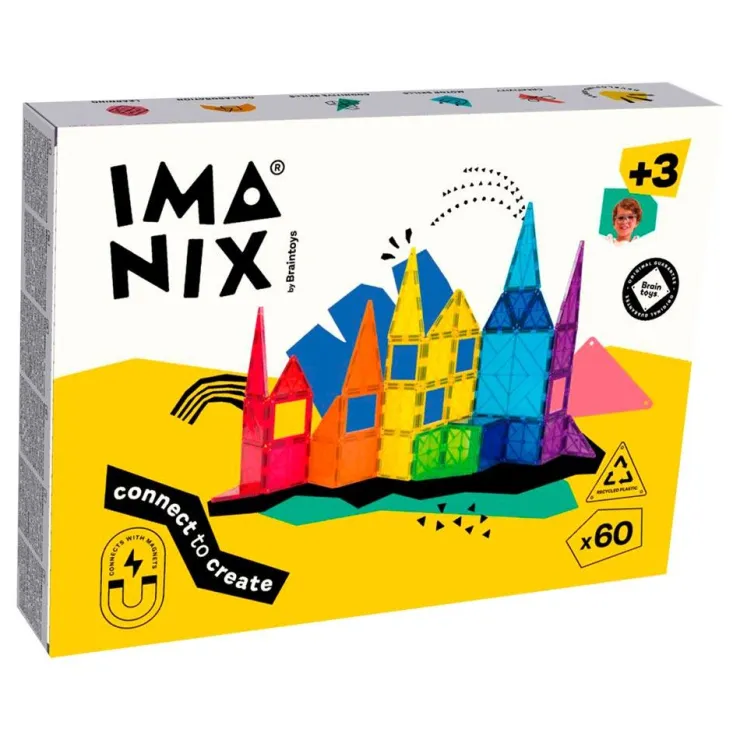 Construcción magnética 60 piezas Imanix classic<Imanix by Braintoys Outlet