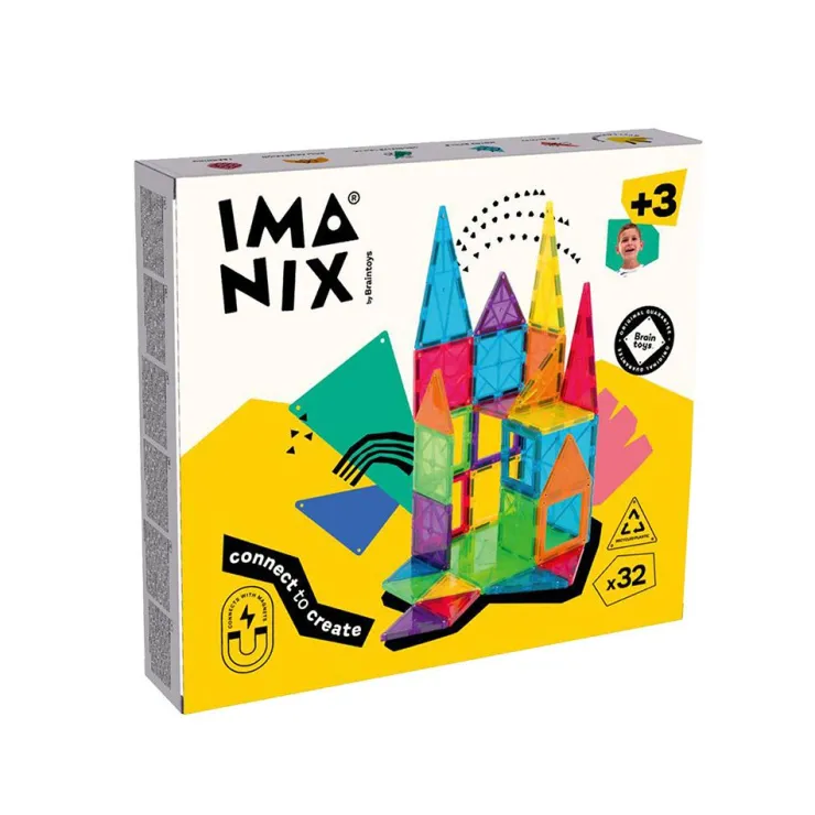 Construcción magnética 32 piezas Imanix<Imanix by Braintoys Clearance
