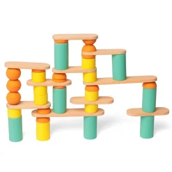 Construcción Stix 60 piezas madera y silicona<Oppi Online