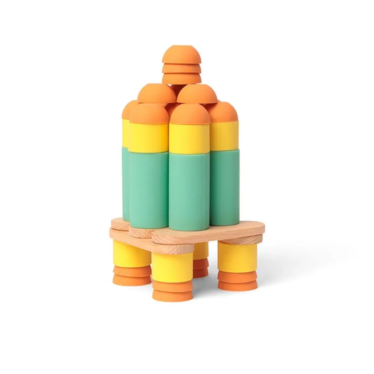 Construcción Stix 60 piezas madera y silicona<Oppi Online