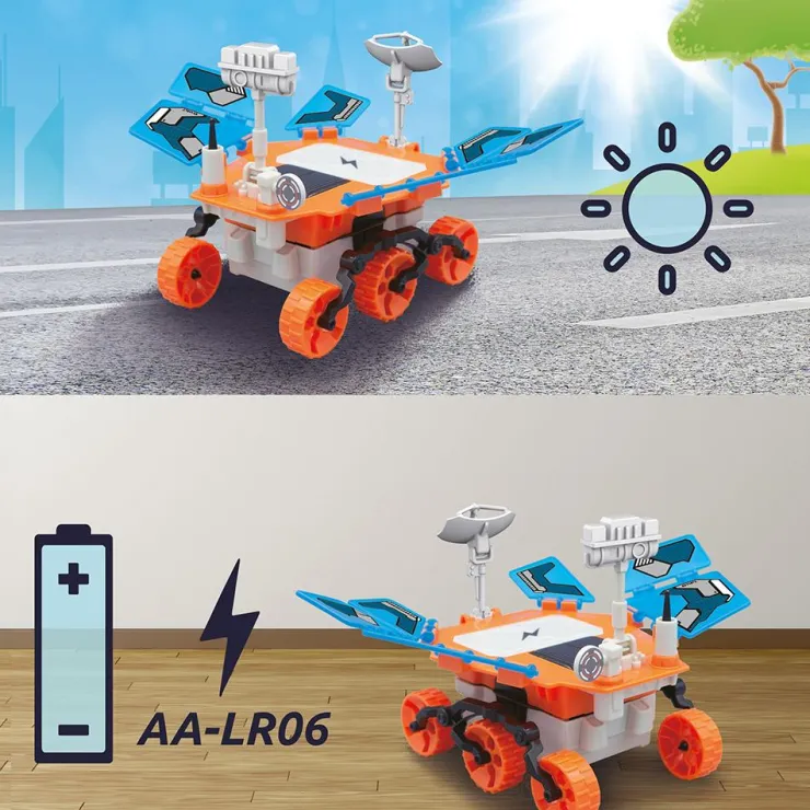 Construye vehículo espacial Mars Rover solar<Buki Best