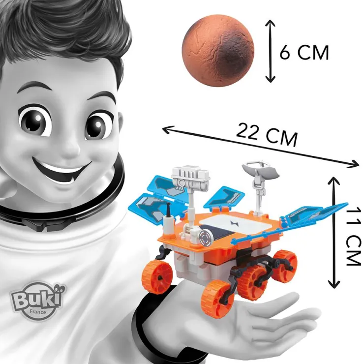 Construye vehículo espacial Mars Rover solar<Buki Best