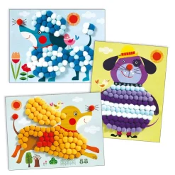 Crea con pompones Perros para acariciar<Djeco Sale