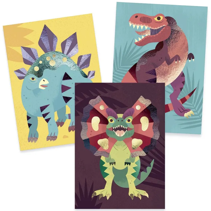 Crea cuadros metalizados dinosaurios<Djeco Best