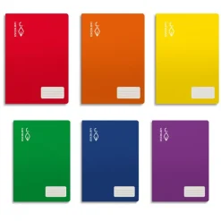 Cuaderno A4 cuadro 4mm. 32 hojas colores surtidos<Escolofi New
