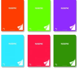 Cuaderno A4 cuadro 4mm. 48 hojas colores surtidos Flexipac<Pacsa New