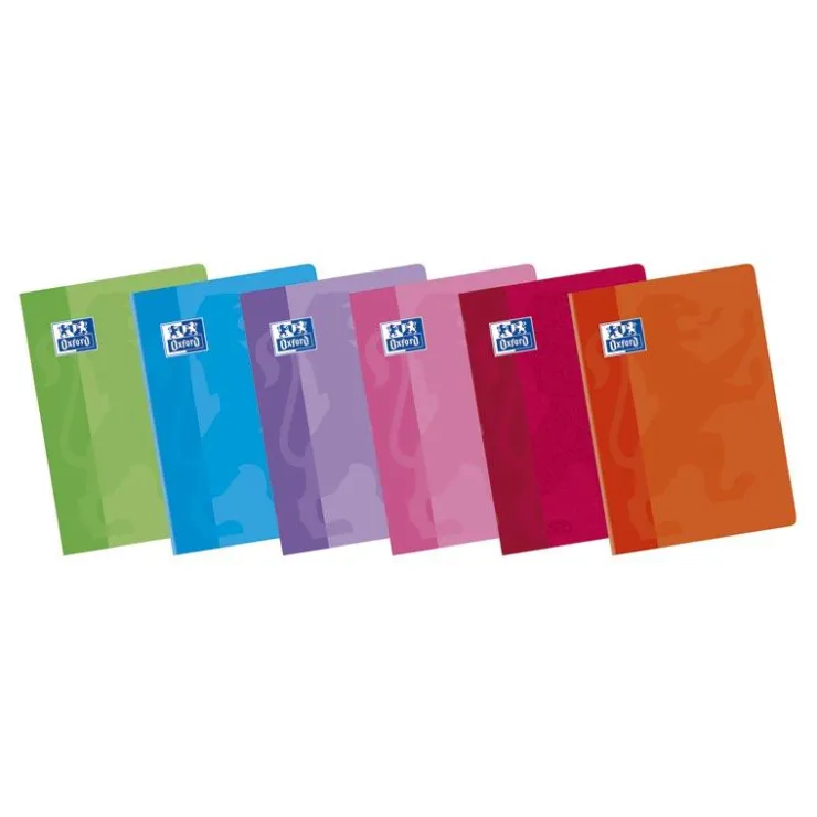 Cuaderno A5 cuadro 4mm. 48 hojas tapa blanda colores surtidos Classic<Oxford Sale