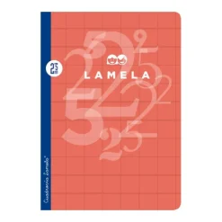 Cuaderno A4 cuadrovía 2,5mm. 50 hojas tapa cartoncillo plastificado colores surtidos<Lamela Online