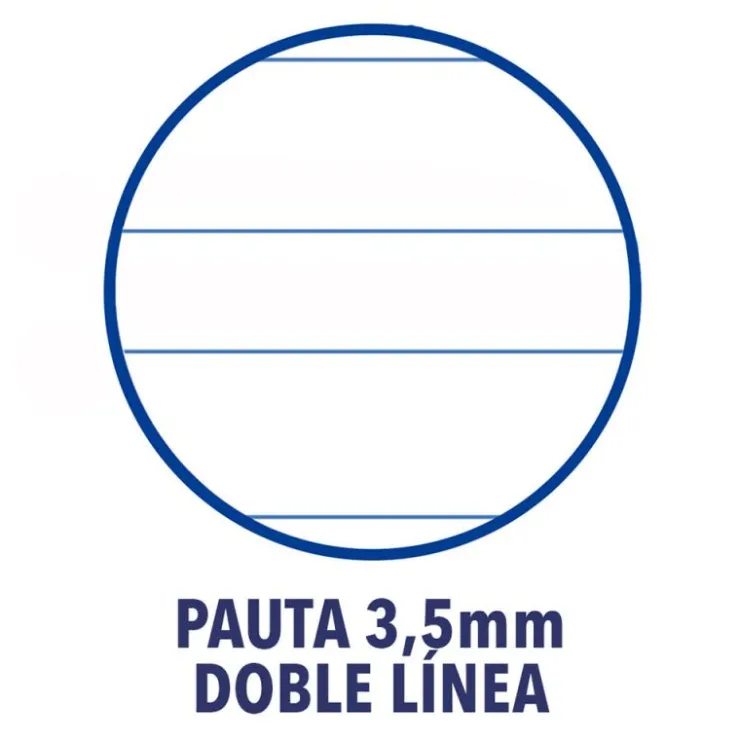 Cuaderno A5 pauta 3,5cm 48hojas tapa plástico<Oxford Online