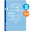 Cuaderno cuarto cuadrovía 3mm. 50 hojas tapas de cartoncillo plastificado colores surtidos<Lamela Clearance