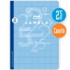 Cuaderno cuarto cuadrovía 2,5mm. 50 hojas tapas de cartón plastificado colores surtidos<Lamela Hot