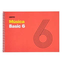 Cuaderno de música Basic 6 pentagramas.<Additio Discount