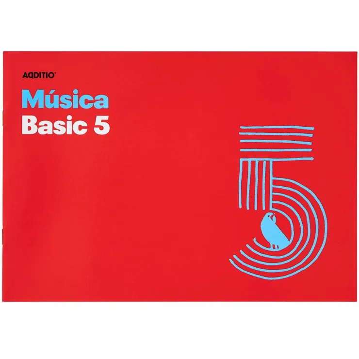 Cuaderno de música Basic 5 pentagramas<Additio Sale