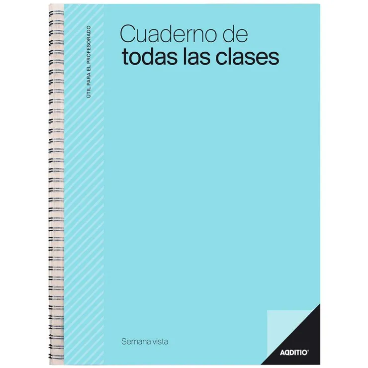 Cuaderno del profesor para todas las clases semana vista vertical<Additio Online