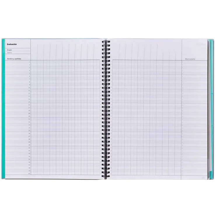 Cuaderno del profesor para todas las clases semana vista vertical<Additio Online