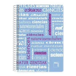 Cuaderno folio cuadro 4mm. 80 hojas Ciencias Plastipac<Pacsa