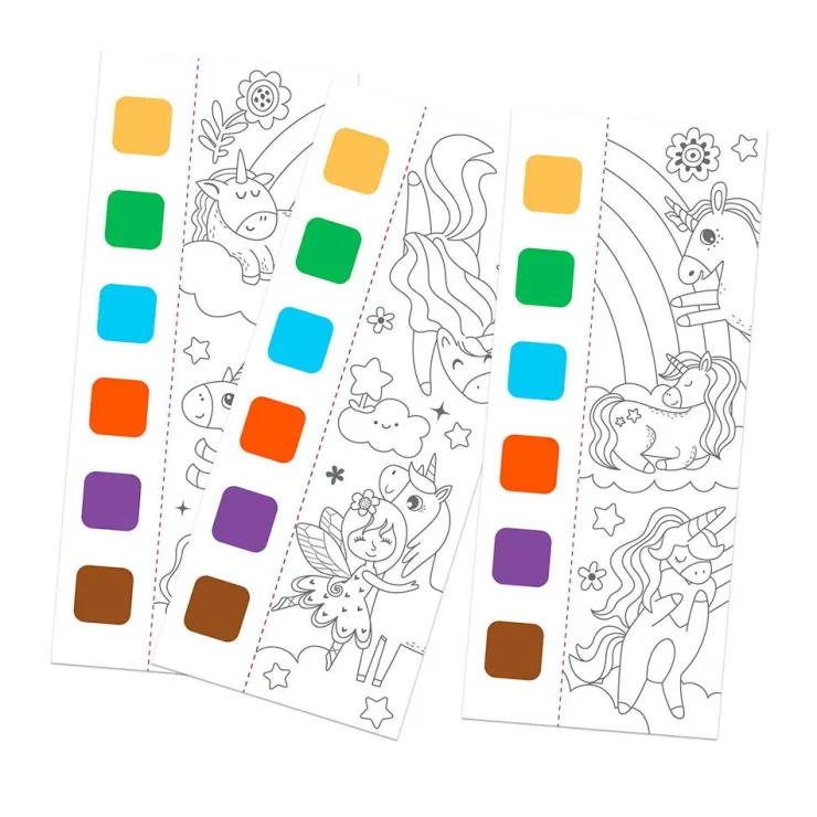 Cuaderno pocket acuarelas unicornios fantasía<Mieredu Hot
