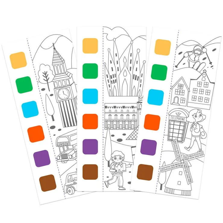 Cuaderno pocket acuarelas viaje por el mundo<Mieredu