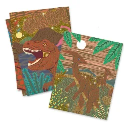 Cuadros para rascar el reino de los dinosaurios<Djeco Sale