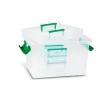 Cubeta con tapa y 4 compartimentos 25,5x17x14,5cm<Primo Outlet
