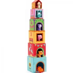 Cubos apilables Topanifarm<Djeco Best