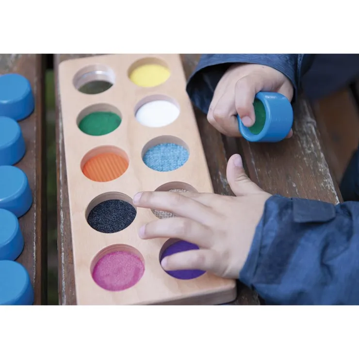Cubos táctiles juego sensorial texturas<Andreu Toys Online